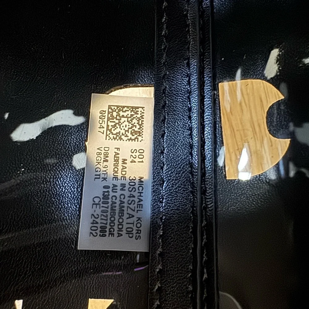 Michael Kors Black Cut Out Tote Bag